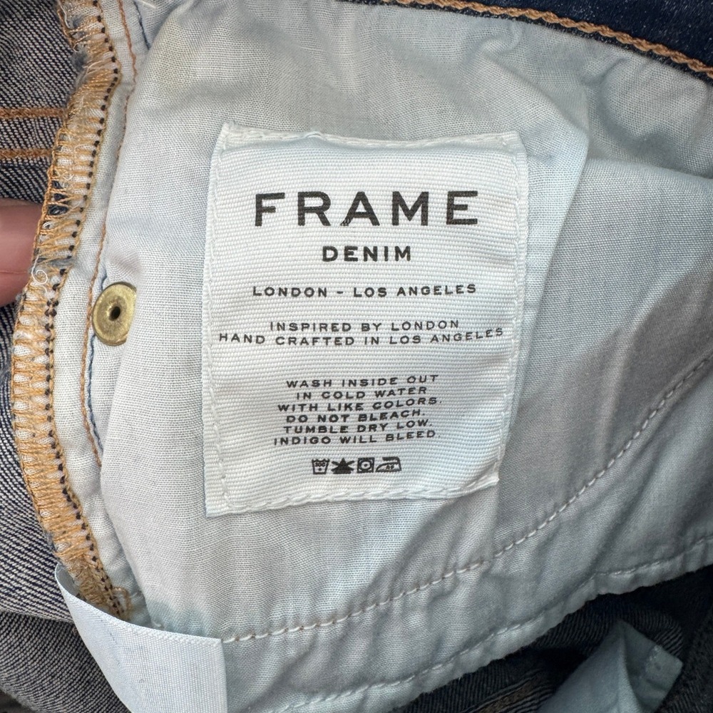 Frame Denim Le Skinny de Jeanne Distressed Ripped Knee Jeans Womens Size 29 - Picture 13 of 14